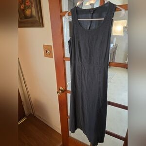 Seasalt Cornwall Linen Sleeveless Grass Wave Dress Size 4